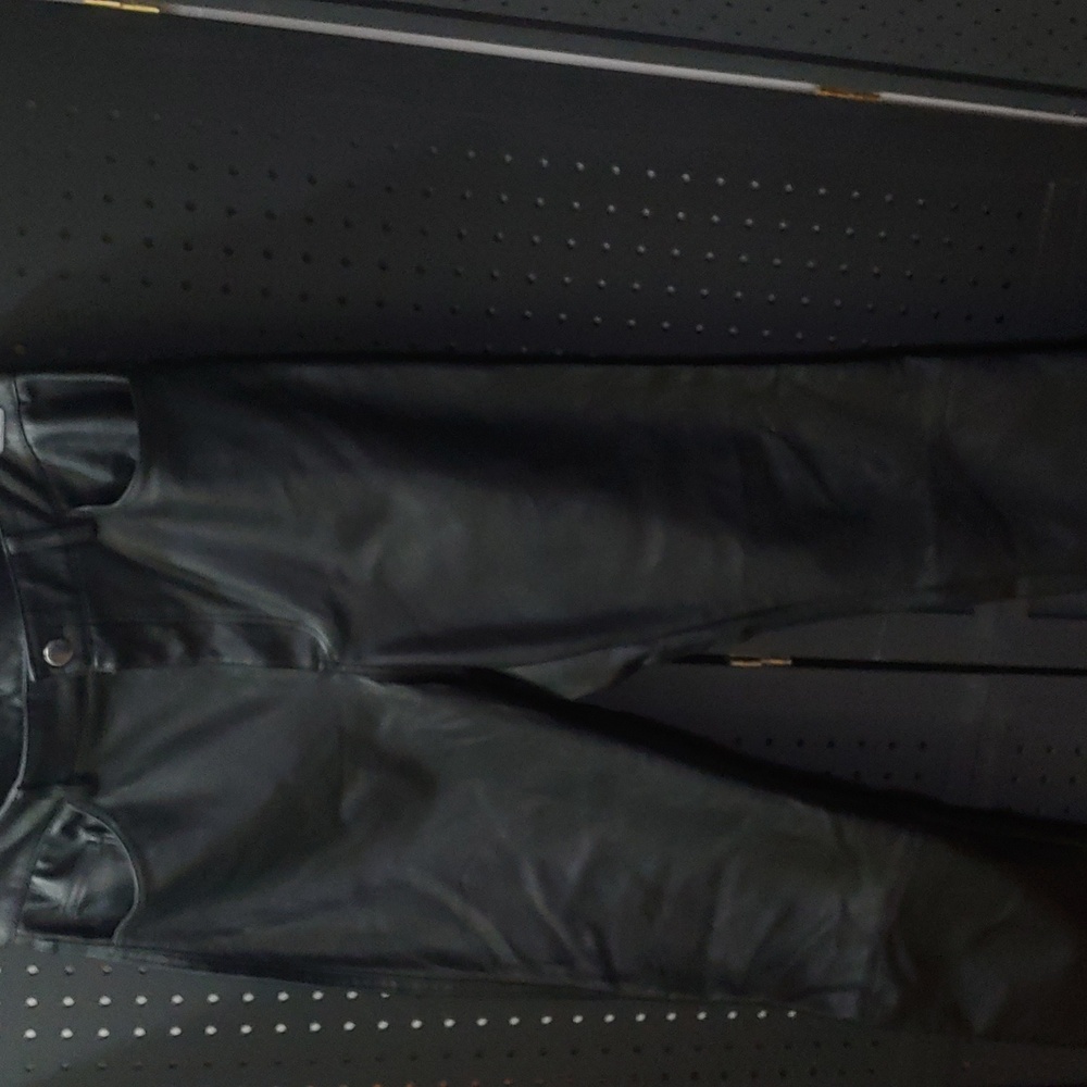 H&M Black Faux Leather Pants